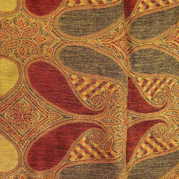 *HP*  NWT Pashmina Red Orange Blue 100% Viscose - Picture 6 of 8